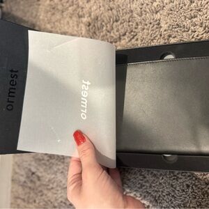 Ormest Black and Gray Leather Case